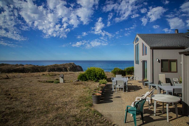 Exterior of side of Cardey and view of ocean