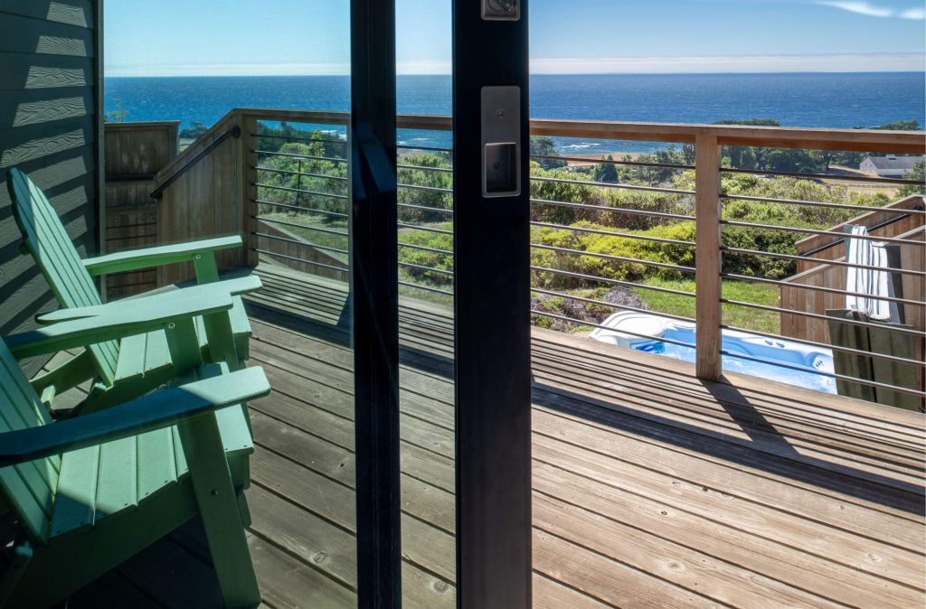 Cornwall West - large deck off of master bedroom looking to ocean.